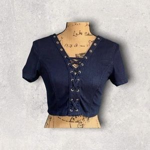 Guess Denim Crop Top